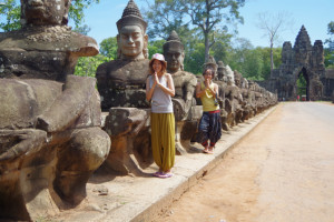 カンボジアシェムリアップのアンコールトム/夫婦で世界一周新婚旅行