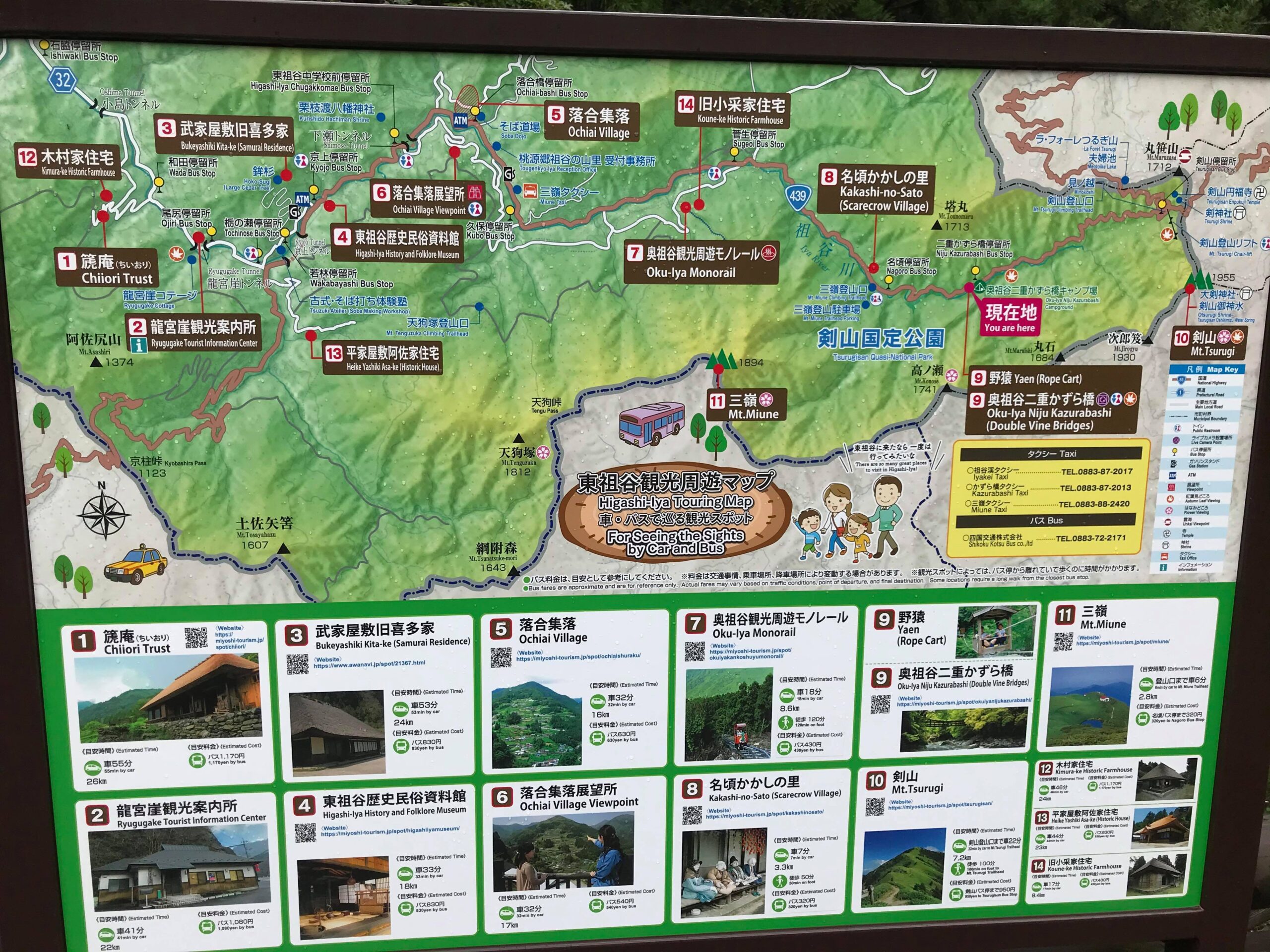 剣山周辺の地図